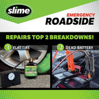 50154 Emergency Roadside Kit with Flat tire Repair and Booster Cables for Compact Cars, Standard Cars and Crossovers