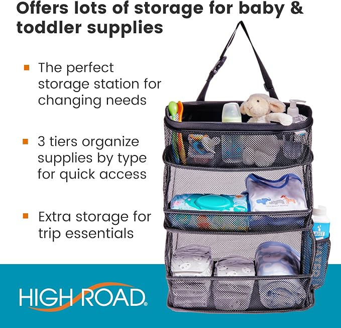 Car Storage Organizer – 3-Bin Hanging Organizer for SUV Trunk or Car Seat | Multipurpose Car Organizer Holds Driving Essentials, Kids Trip Needs or Emergency and Cleaning Supplies