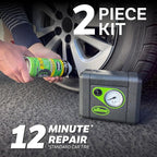 50165 Flat Tire Puncture Repair, Smart Spair Plus, Emergency Kit for Car Tires, Includes Sealant and Tire Inflator Pump, Suitable for Cars and Other Highway Vehicles, 12 Min Fix