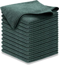 Premium 300GSM Microfiber Cleaning Cloth - 12.5"x12.5" High Performance - 1200 Washes, Ultra Absorbent Microfiber Towels for Cars Undercarriage, Rims & Engine Bay Cleaning - Microfiber Cloth