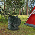 29.5-Gallon Pop Up Outdoor Garbage Can - Collapsible Trash Can for Parties, Yard Waste, or Laundry - Camping Accessories by