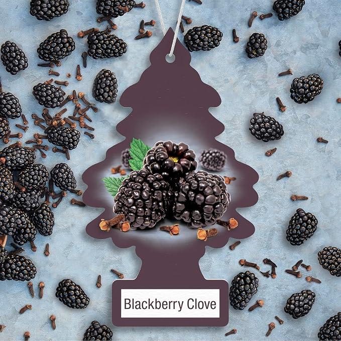 Car Air Freshener | Hanging Tree Provides Long Lasting Scent for Auto and Home | 24 Air Fresheners |Blackberry Clove