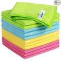 MR.SIGA Microfiber Cleaning Cloth,Pack of 12,Size:12.6" x 12.6"