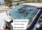 Trazon 42.4" Extendable Snow Brush & Mini Snow Shovel/Ice Scraper for Car Windshield with Foam Grip for Cars, SUV, Trucks, Detachable Сar Scraper, No Scratch, Heavy Duty Long Handle, Ice Remover