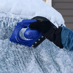 SJEG-DZ Ice Dozer Ice and Snow Scraper Tool | Squeegee Brush, Blue