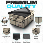 Trunk Organizer For SUV Car Trunk Organizer, Foldable Storage, Car Accessories for Women Men, Collapsible Bag, 600D Oxford, Non Slip Bottom, Straps, Soft Cover (50L)
