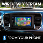 Elite Series BE62CP Car Stereo - Apple CarPlay, Double Din, 6.2 Inch Touchscreen, Bluetooth, No CD DVD Player, AM/FM Radio Receiver