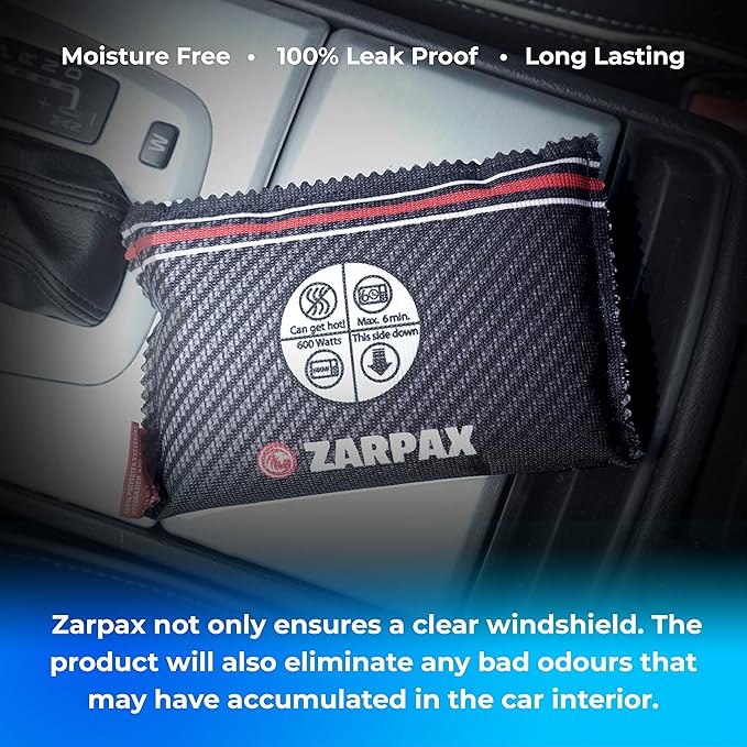 Reusable Car Dehumidifier Bag (2 Pack) Rechargeable Dehumidifier bags for Car, Trucks, and RVs - Prevent Damp & Moisture on Windscreens - Leakproof Moisture Absorber for Car and Home