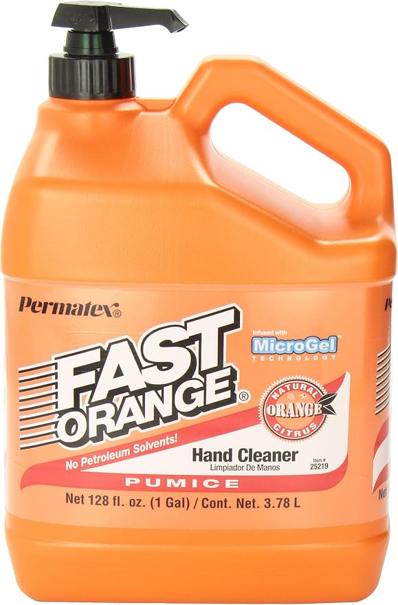 Permatex 25219 Pumice Lotion Hand Cleaner with Pump, 1 Gallon (Pack of 2)