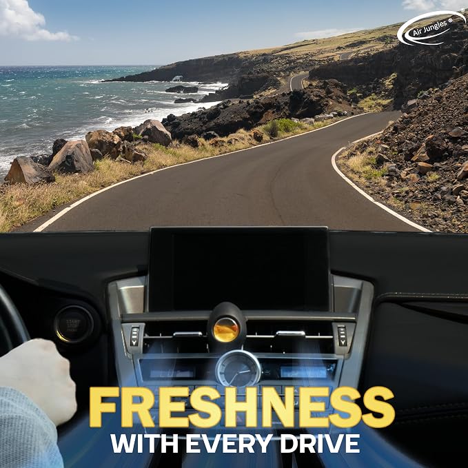 Car Air Freshener Vent Clip 3 Ct (2 Pack), Hawaii Mahalo Scent | Long-Lasting Car Odor Eliminator, Easy Clip-On, Up to 180 Days Freshness for Cars, Trucks, and SUVs, 4 mL Each
