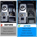 Center Console Cup Holder for Kia Sorento 2021 2022 2023 2024 2025 2026 Accessories Cup Holder Inset TPE Drink Holder Organizer Cupholder Protector Mats Pad Interior Decoration Black