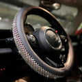Bling Bling Comfy Steering Wheel Cover with Jumbo Crystal Rhinestones, Anti-Slip Diamond Leather, Universal 15 Inch (Purple)