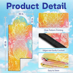 2 Pack Car Seat Towel Covers, Sweat-Proof Microfiber Seat Protectors for Gym, Running, Beach & Workout, Breathable Quick-Dry, Machine Washable, Pastel Pineapple Print, Universal Fit