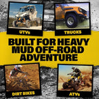 Heavy Mud Wash – Highly Concentrated 1:32 Ratio, Thick Foam Car Wash Soap & ATV Cleaner for Trucks, UTV Cleaner, Dirt Bikes & RVs – Works with Foam Cannons & Bucket Washes – 64 fl oz
