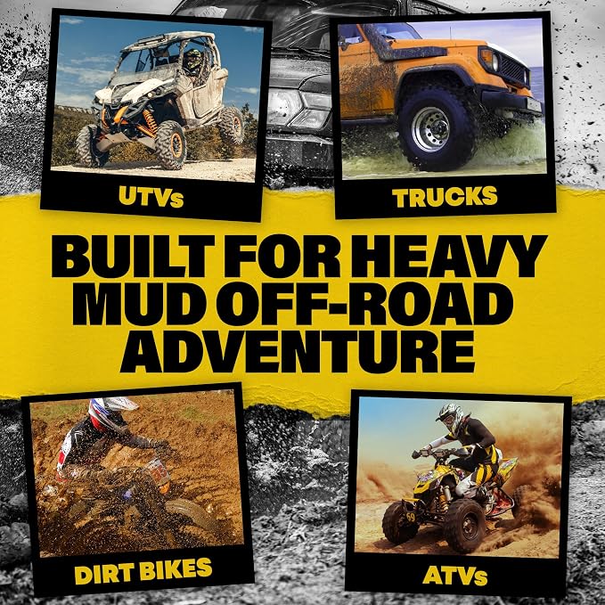 Heavy Mud Wash – Highly Concentrated 1:32 Ratio, Thick Foam Car Wash Soap & ATV Cleaner for Trucks, UTV Cleaner, Dirt Bikes & RVs – Works with Foam Cannons & Bucket Washes – 64 fl oz