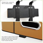 Back Seat Car Organizer, 4+2 in 1 Multifunctional Car Backseat Storage Box with 3 Cup Holders Tissue Box Hook, Car Interior Storage for Travel Phones Snacks Drinks(Brown)