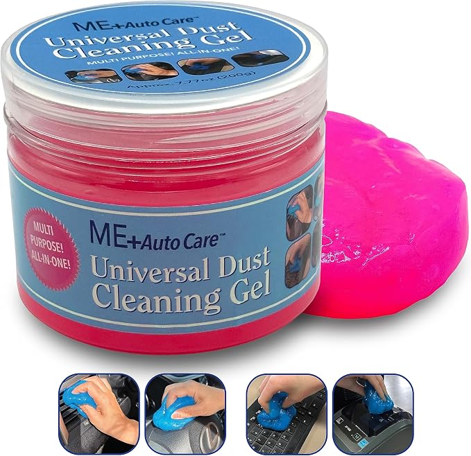 Universal Dust Cleaning Gel, ME+Auto Care, Multi Purpose, All-in-One, Cars, Computers, and Keyboards (Pink)