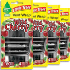 Car Air Freshener | Vent Wrap Provides Long Lasting Scent, Invisibly Fresh | 16 Air Fresheners | Wild Cherry