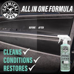 SPI_103 Sprayable Leather Cleaner and Conditioner in One for Interiors, Apparel, and More (Works on Natural, Synthetic, Pleather, Faux Leather and More) Leather Scent, 128 fl oz (1 Gal)