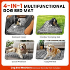 Backseat Dog Bed Mat for Car, Non-Slip Dog Bed for Car Back Seat, Soft & Cozy Dogs Blanket, Washable Travel Pet Mat Seat Protector for Cars, SUVs, Trucks