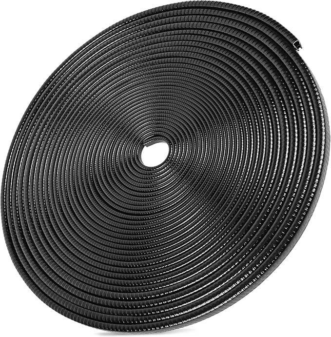66Ft(20.2M) Long Car Door Edge Guards,U Shape Edge Trim Rubber Seal Protector Rubber Car Door Protector Car Protection Door Edge Anti-Collision Rubber Clips Fit for Most Car| Black