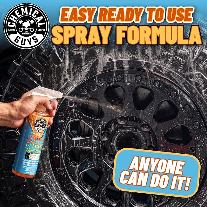 CLD1051602 Sticky Gel Citrus Wheel Cleaner Gel, (Safe For All Wheel Types) Works on Cars, Trucks, SUVs, Motorcycles, RVs & More, 16 fl oz (2 Pack)