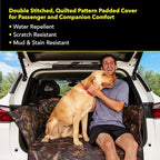 Premium SUV Cargo Liner for Dogs, Waterproof Pet Cargo Cover with Bumper Flap Protector, Durable Non-Slip, Universal Fit for SUVs, Sedans & Vans (74"" L x 41"" W) Brown