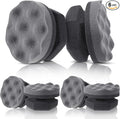 6 Pcs Tire Hex Grip Dressing Applicator Washable Tire Shine Applicator Dressing Pad Car Detailing Foam Sponge Reusable Tire Cleaner Sponge for No Slip Tire (Gray, 4.33 Inch Diameter)