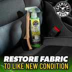 Foaming Citrus Fabric Clean Carpet & Upholstery Cleaner - Car Carpet Cleaner Spray for Seats and Floor Mats, Removes Stains &Odors, Safe for Cars, Home and Office, 16 oz Citrus Scent