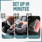 Car Seat Sensor Alarm, 1 Alarm + 1 Sensor | Automatic Child Detection Alert, Plug-in Installation, Single Sensor System for 1 Car Seat, No APP Required