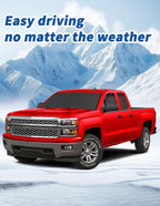 in-Channel Window Rain Guards Fit for Chevrolet(Chevy) Silverado & GMC Sierra Crew Cab 2014-2018 Extra Durable Window Deflectors Truck Window Vent Visors Vent Shades Exterior Car Accessories