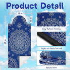 2 Pack Car Seat Towel Covers, Sweat-Proof Microfiber Seat Protectors for Gym, Running, Beach & Workout, Breathable Quick-Dry, Machine Washable, Blue Mandala Print, Universal Fit
