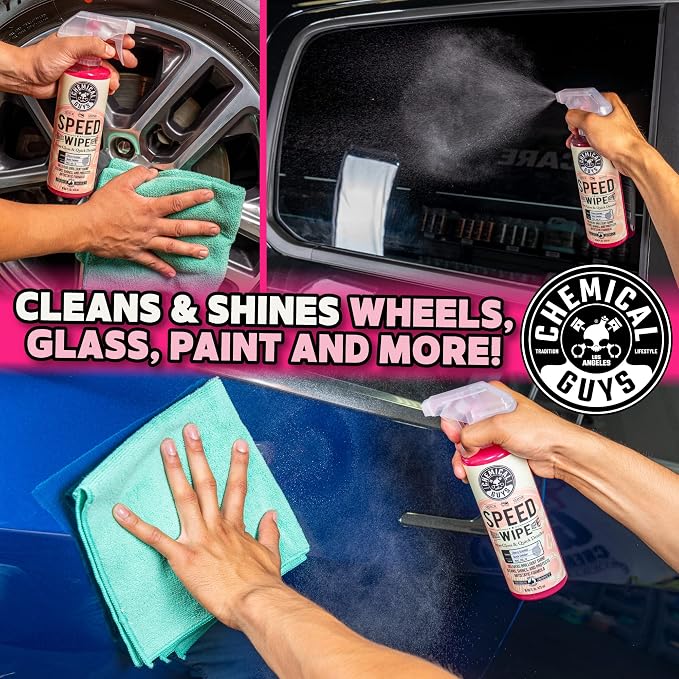 Speed Wipe Quick Detailer - High Gloss, Streak-Free Shine, Detail Spray for Cars, Trucks, Motorcycles, RVs, and More, Safe on Paint, Glass, Wheels, and Trim, Cherry Scent, 16 fl oz