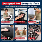 Premium 300GSM Microfiber Cleaning Cloth - 12.5"x12.5" High Performance - 1200 Washes, Ultra Absorbent Microfiber Towels for Cars Undercarriage, Rims & Engine Bay Cleaning - Microfiber Cloth