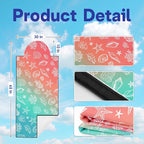 2 Pack Car Seat Towel Covers, Sweat Protector for Front Seats, Premium Thickened Microfiber with Elastic Strap, Breathable & Quick Dry, Machine Washable Cover for Gym Running Universal Fit Seashell