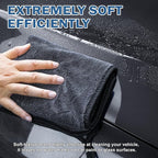 Navona 5 Pack Microfiber Car Drying Towels – Ultra Absorbent, Lint-Free Multi-Purpose Cloths for Car Wash, Bathroom Body Drying, Kitchen Cleaning & Sports Sweat Wiping