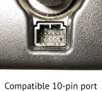 Dongar Dashcam Power Adapter (10-pin Type A) Compatible with Select Nissan, Frontier, Titan, Altima, Infiniti, Subaru, Toyota & more. Connects to Rearview Mirror, Built-In USB Power Source, EZ Install