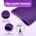 2PCS Clay Towel Auto Detailing, Clay Bar Towel Cloth Auto Detailing for Car (12 x 12 in) (Purple)