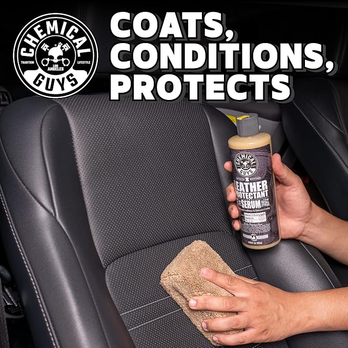Leather Cleaner & Leather Serum Kit for Car Interiors, Furniture, Apparel, Shoes, Boots, and More (Works on Natural, Synthetic, Pleather, Faux Leather and More), 16 fl oz - 2 Items
