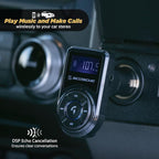 BTFM3 BTFREQ Universal Bluetooth Hands-Free Car Kit with Digital FM Transmitter and 10-Watt USB Car Charger - Black XL
