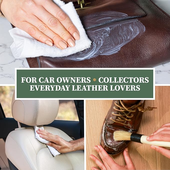 All Leather Cleaner, Naturally Derived Leather Care Cleaner with Aloe Vera, Great for Car Interiors, Boots, Furniture, Bags, Jackets and More, 16.9 fl oz