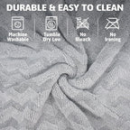 1000GSM Car Drying Towel 18"x24", Edgeless Double Twist Pile, Ultra Absorbent Microfiber Towel, Scratch-Free Lint-Free Streak-Free for Auto Detailing & Car Wash – Wave Silver&Grey
