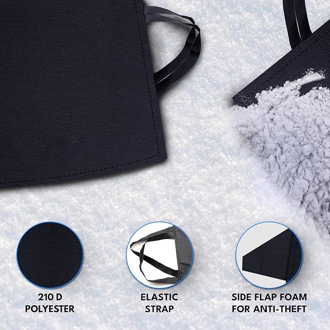 Truck Windshield Cover for Ice and Snow, SUV Snow Cover, Frost Cover Gives Protection from Snow and Ice, Car Cover for Snow, Winter Car Accessories | XX-Large (75" x 43")