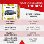 Car Door Edge Protector – Universal DIY Edge Trim to Prevent Scratches & Dings – Flexible Adhesive Molding Trim for Cars, Trucks & SUVs (10 Ft - Gold)