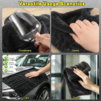 3 Pack Car Drying Towel, 1200GSM Microfiber Towels for Cars | 24 x 36 Inch & 12 x 12 Inch Super Absorbent Detailing Towels Dual Sided Streak-Free Twisted Loop for Auto SUV Truck Boat Home