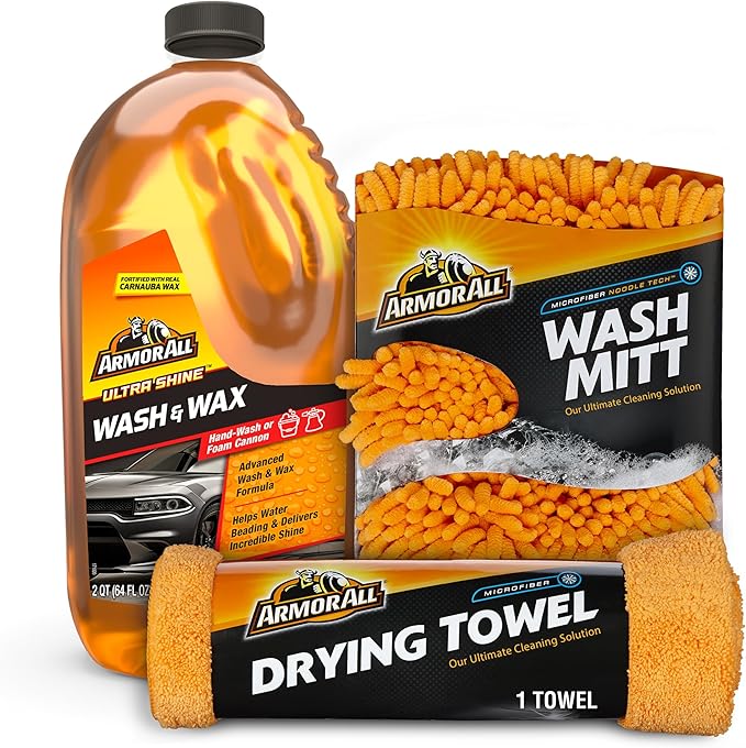 Cleaning Kit, Car Wash Soap, Wash Mitt & Microfiber Towel | Cleaning Kit, Car Wash Soap, Wash Mitt & Microfiber Towel
