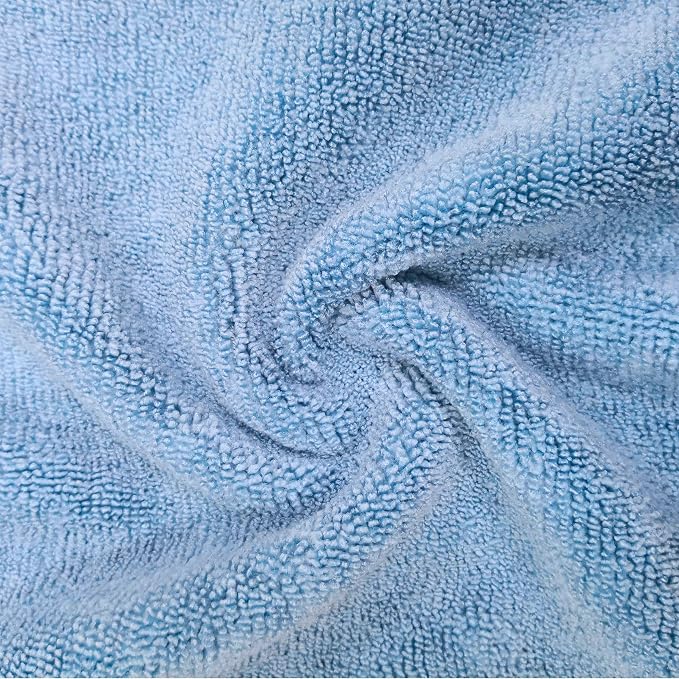 Microfiber Cleaning Towel (16x24, 6 Pack, Professional, Blue,Camel,Gray)