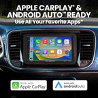BE7ACP-C Car Stereo - Apple CarPlay, Android Auto, 7 Inch Touchscreen, Bluetooth, No CD DVD Player, Radio Receiver, Backup Camera