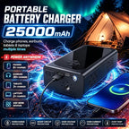 8000A Jump Starter with Air Compressor, 10-in-1 Portable Car Battery Booster and Tire Inflator Fast Charging Power Bank, Air Pump Battery Jumper Camping Road Trips Car Owner Gift