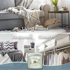 15oz Gel Odor Eliminator - Absorb & Remove Strong Odors from Pets, in Bathrooms, Basements, Garage, Cars, RVs & Boats - Eliminate Tough Odors with Essential Oils (Spring Rain, 2-Pack)